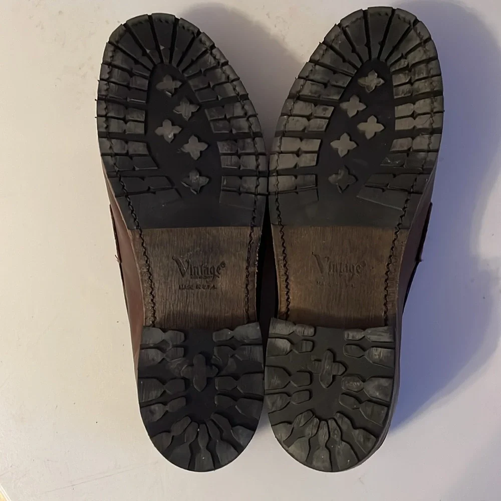 Men’s Vintage Brand 10.5 Brown Penny Loafers - Picture 9 of 11